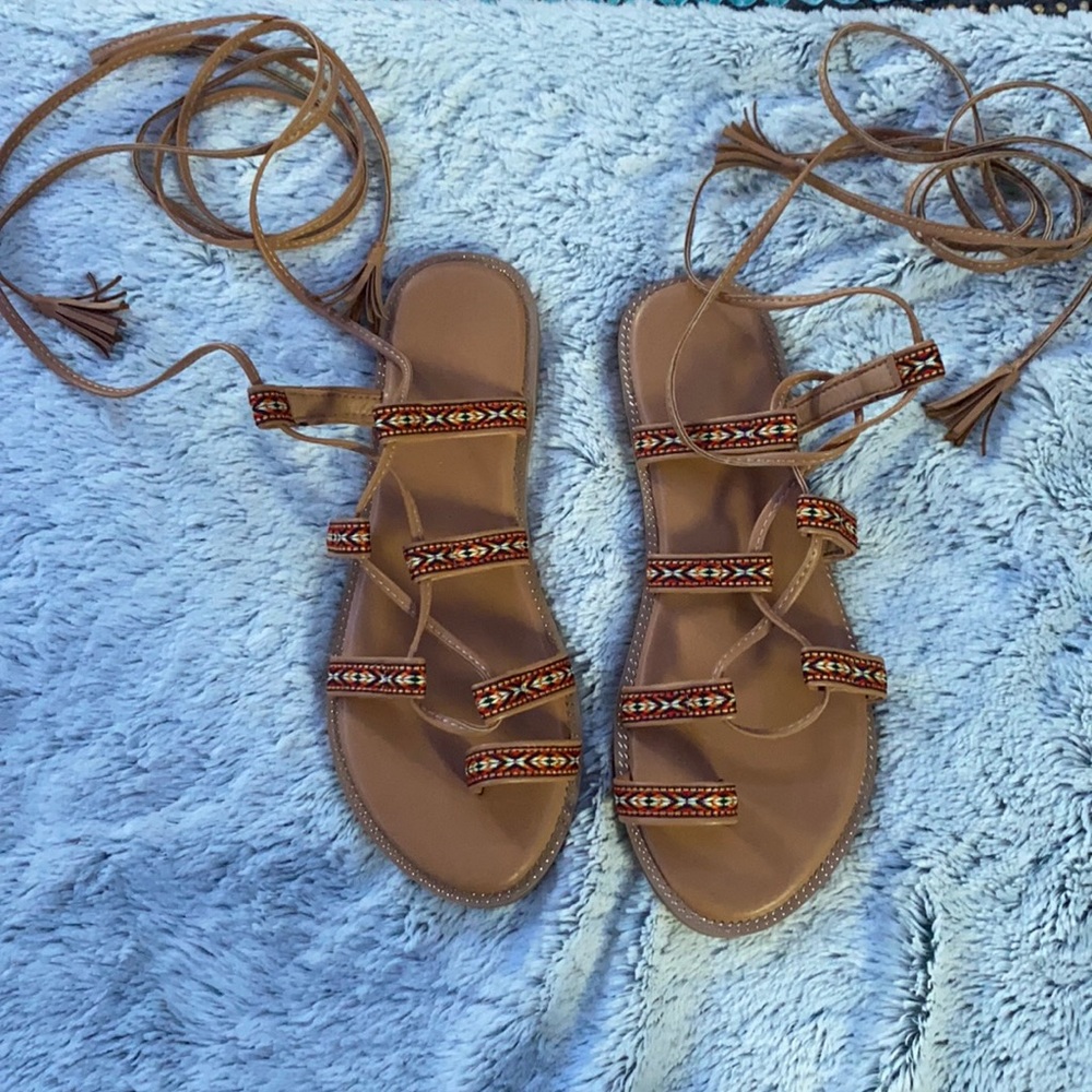 SHEIN Wrap Around Sandals